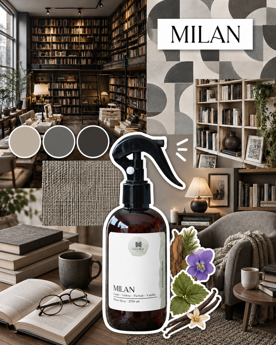 Home Spray "Milán" (inspirado en librerías Gandhi)